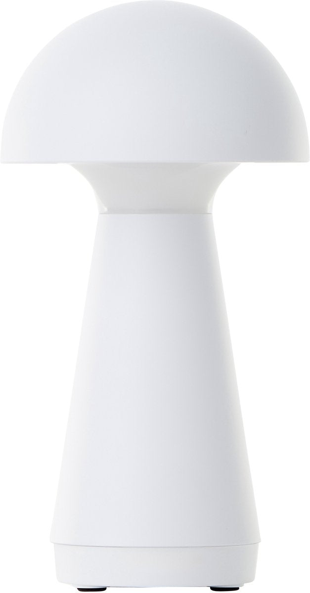 Brilliant ag brilliant navabi - buiten tafellamp - led 2w - ø 9.5 cm - 130 lm - 3000k - 3-steps dimbaar - usb oplaadbaar - ip44 - wit