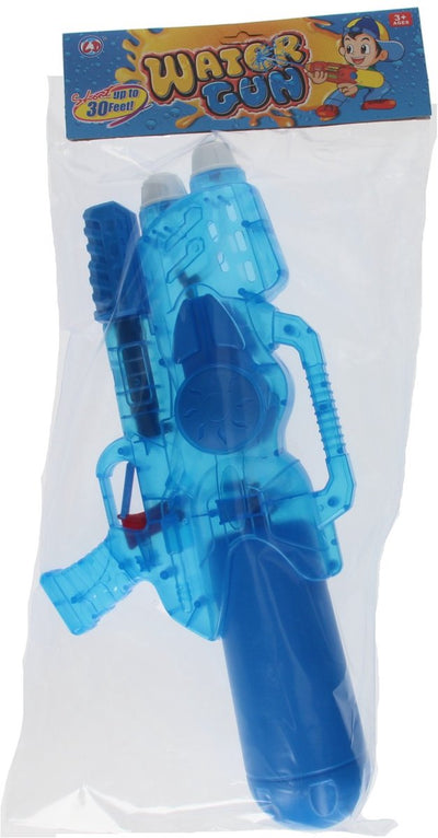 Pistola de agua rosa transparente, 47 cm