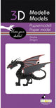 Fridolin Puzzle 3D Drago - Kit di costruzione creativa in carta.