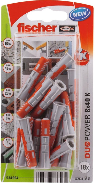Fischer 534994 duopower 8 x 40 k nv 2-component plug 40 mm 8 mm 1 set(s)