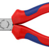 Knipex flat round nose pliers with cutting edge