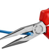 Knipex flat round nose pliers with cutting edge