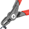 Knipex borgveertang praez.circlip pliers m.plastic curved