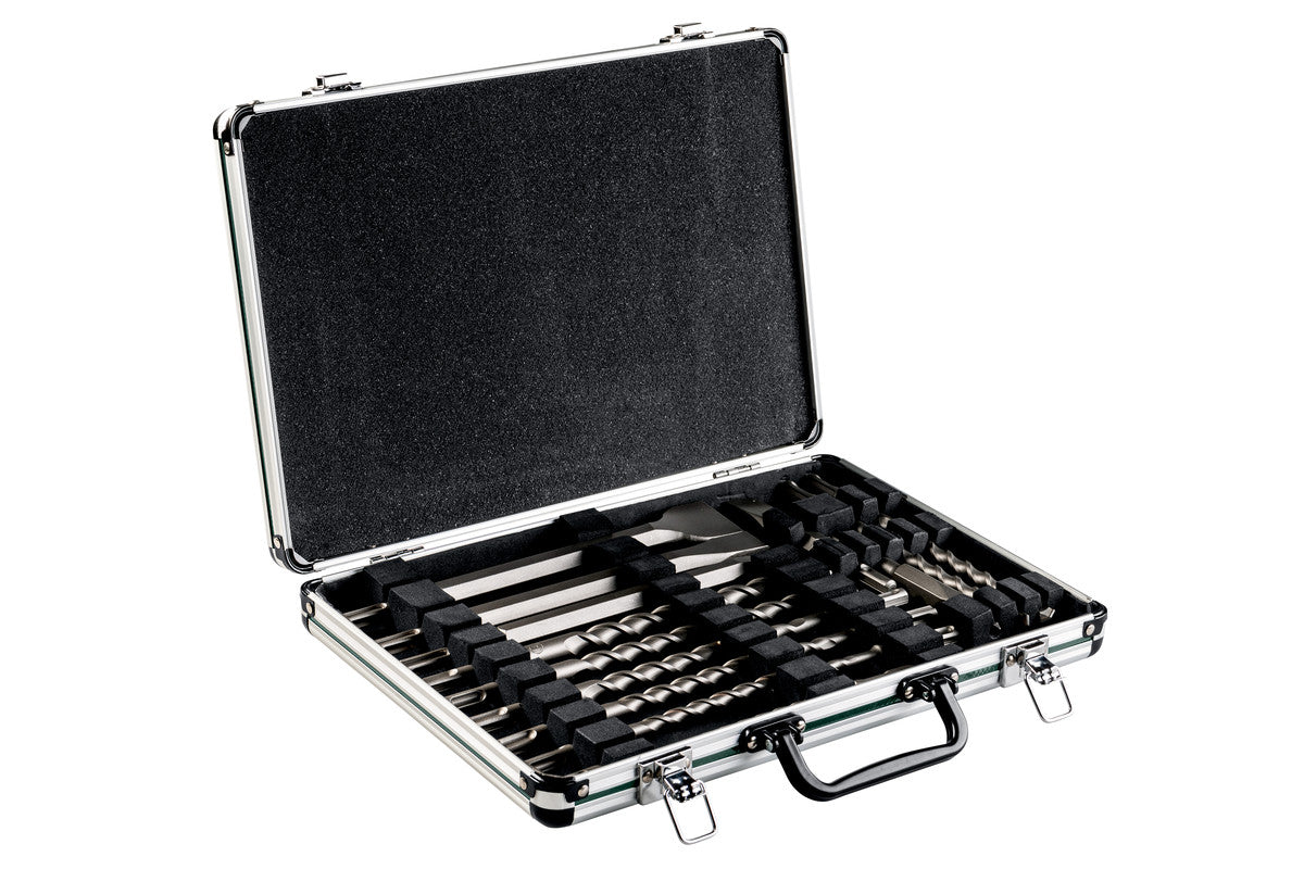 Juego de cinceles y brocas Metabo sds-plus sp, 17 piezas, en maletín de aluminio | 628414000 - 628414000