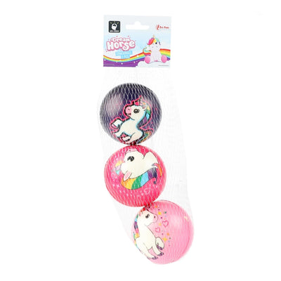 Toi-toys toi giocattoli 3 palline in rete di unicorno