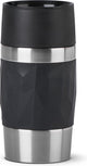 Tazza da viaggio Tefal compact n2160110 - bottiglia thermos - 300 ml - nera - a tenuta stagna - adatta per bevande calde e fredde