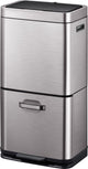 Eko - himalaya recycler sensor bin 35+25 liter - stainless steel plastic - grijs, mat rvs - prullenbak