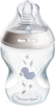 Tommee tippee biberón natural start - juego de 1 biberón de 260 ml - velocidad de suministro baja 0 m+ - con motivo de pájaro