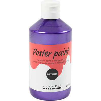 Creativ company pintura al temple metalizada, violeta, 300 ml 1 caja