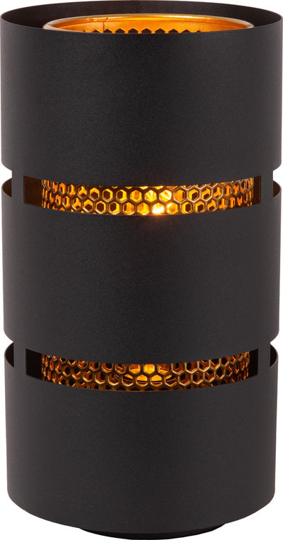 Lucide rosas - table lamp - ø 16 cm - 1xe27 - black