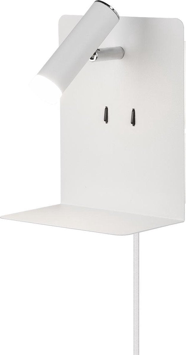 Trio element - lámpara de pared - blanco mate - incl. 1x SMD 3 W - regulable con interruptor - regulable en altura - no regulable