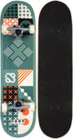 Skateboard classico Nijdam - tick tack go - verde militare arancione