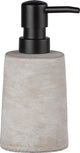 Dispenser di sapone Wenko villlena grigio cemento con dispenser di sapone nero
