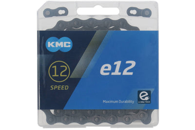 Collar KMC E12 BlackTech, 1 2x11 128, 130 enlaces, pasador de 5.2 mm, 12 velocidades