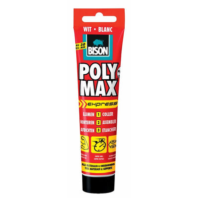 Bison poly max express wit 165gr