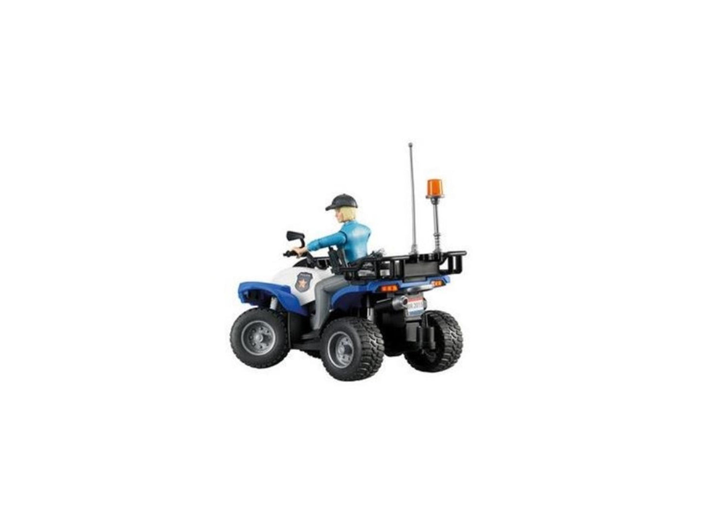 Bruder Bworld Police Quad con oficial de policía y accesorios