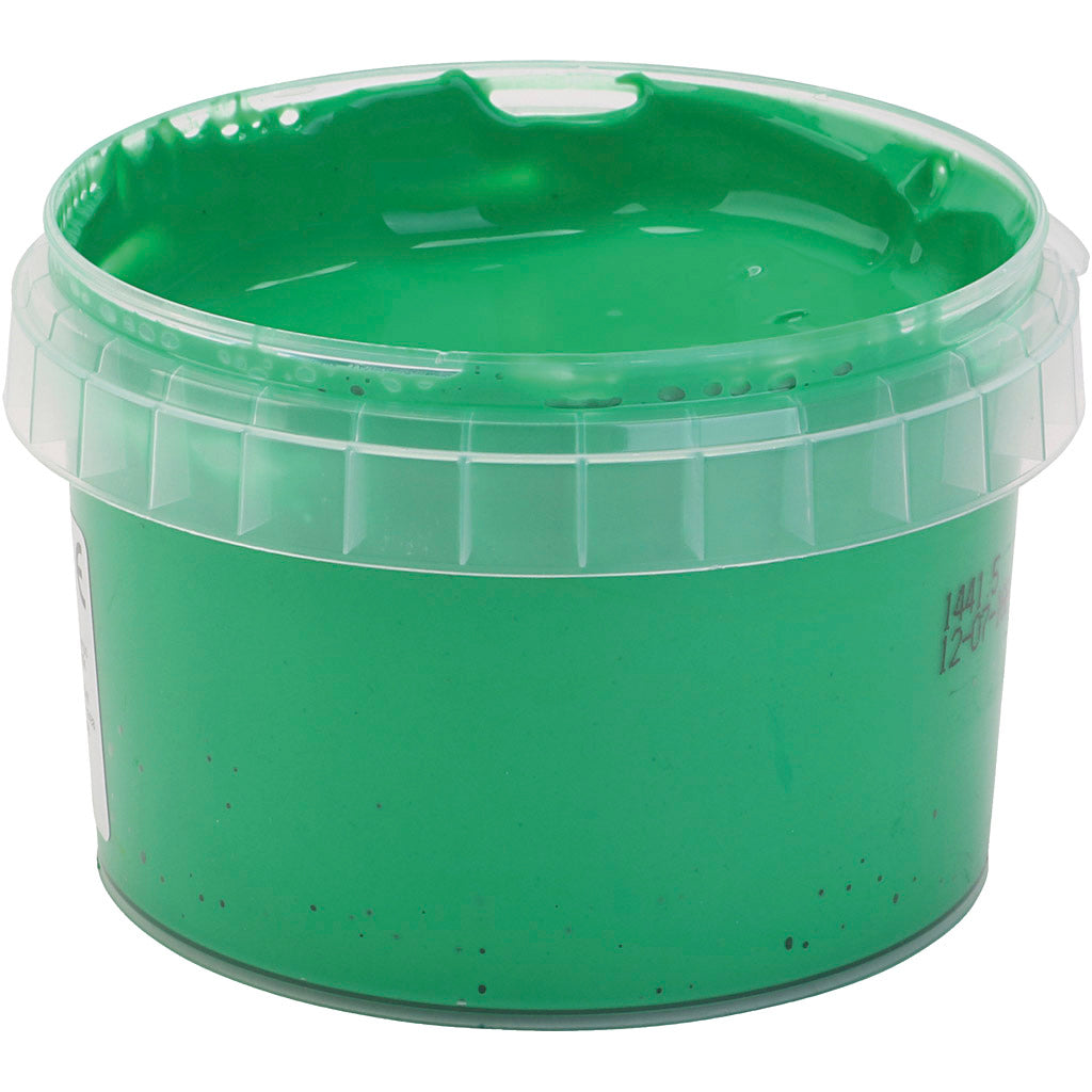 Pintura de dedo primo, verde, 250 ml 1 botella