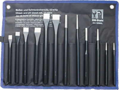 SW Stahl Chisels Pin Punch Set 12Tlg.