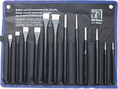 SW Stahl Chisels Pin Punch Set 12Tlg.