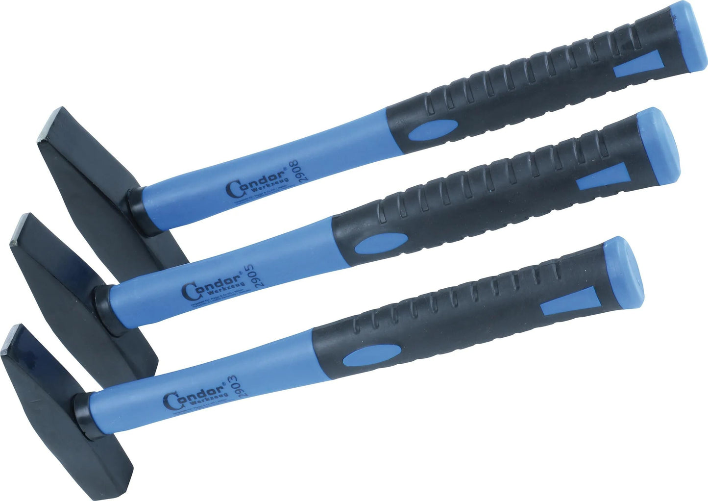 Set di martelli da artigiano Condor Set di martelli w. fibra di vetro 3 pezzi.