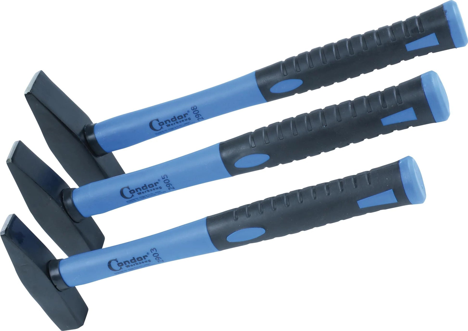 Set di martelli da artigiano Condor Set di martelli w. fibra di vetro 3 pezzi.
