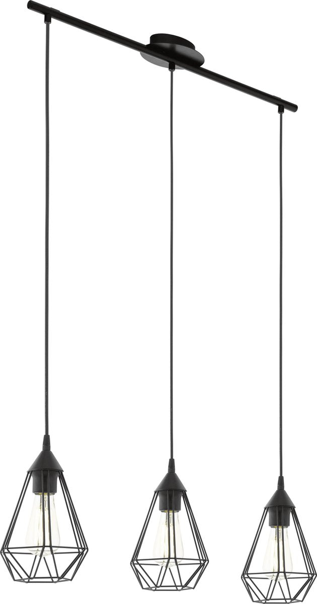 Eglo tarbes hanglamp - e27 - 79 cm - zwart