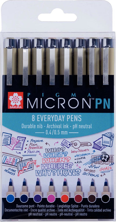 Sakura • pigma micron pn set 0.50mm 8 piezas
