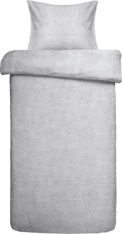 Damai duvet cover ebba - organic cotton - 140x200 220 cm - gray + 1 pillowcase 60x70