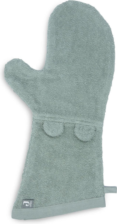 Jollein - salvietta per neonati orecchie in spugna (verde cenere) - cotone - salvietta per neonati, salviette -16x70 cm