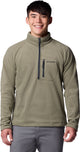 Jersey de exterior para hombre Columbia fast trek™ iii de forro polar con media cremallera - verde piedra, tiburón - talla xxl