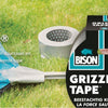 Bison grizzly tape zilver rol 10mx5cm