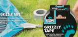 Bison grizzly tape zilver rol 10m x 5cm beestachtig krachtig - afbeelding 2