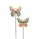 Anna's collection vlinder met bloemen op steker 15x57cm