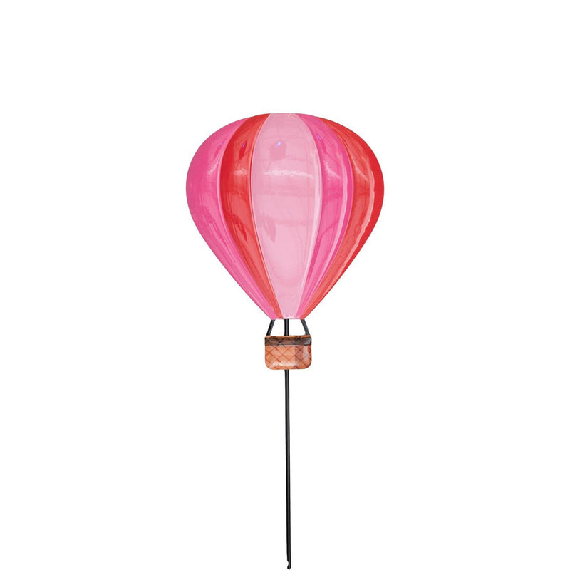 Anna's collection luchtballon steker metaal roze 18x65cm