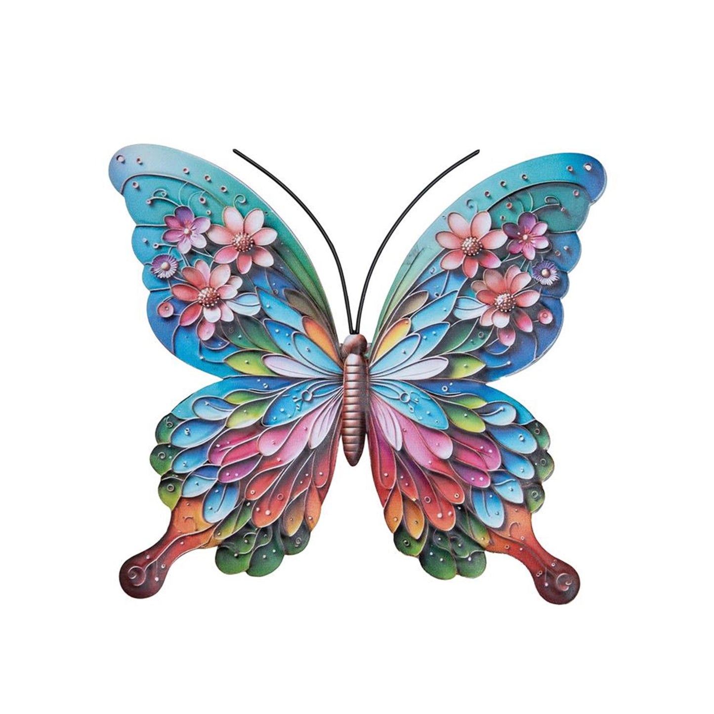 Anna's collection decoración de pared mariposa metal 16,8x18cm