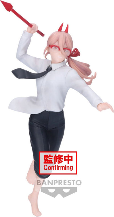 Banpresto co., ltd. hombre motosierra - estrellas vibratorias - estatua power iii 15cm