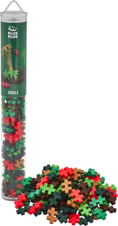 Plus-plus tube jungle 100 delige bouwset - 4266 - bouwspeelgoed - constructiespeelgoed - set met bouwstenen - vanaf 5 jaar