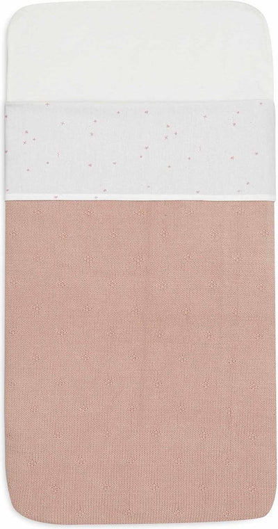Jollein - lenzuolo per lettino - 120x150 cm - lettino, lettino - cotone - rosa canina scintillante
