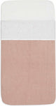 Jollein - sábana para cuna - 120x150cm - cama, cuna - algodón - rosa silvestre centelleante