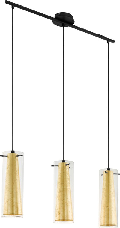 Lampada a sospensione Eglo pinto gold - e27 - 72,5 cm - oro nero