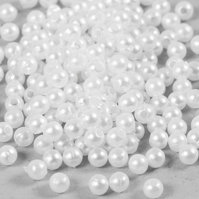 Perle di cera Creative Company, d 4 mm, misura del buco 1,5 mm, madreperla, 210 pezzi 1 scatola