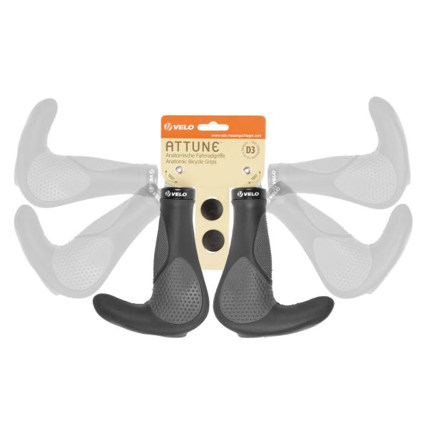 Set di velo set ergogel d3 bar con ripieno in gel e grigio nero