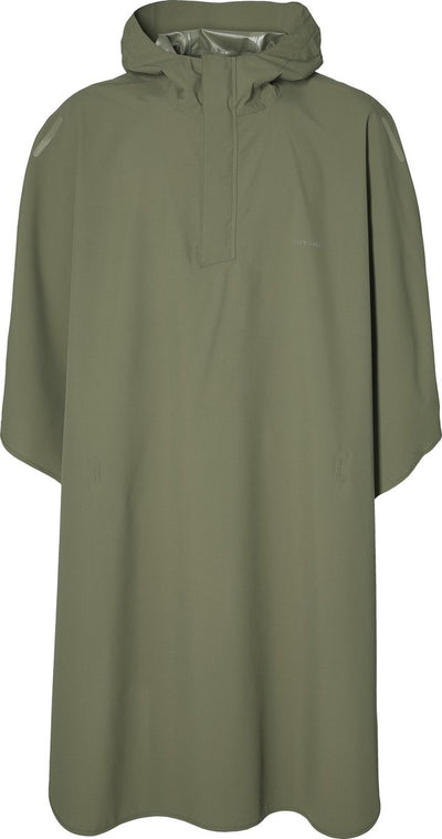 Basil poncho hoga unisex olive green one size