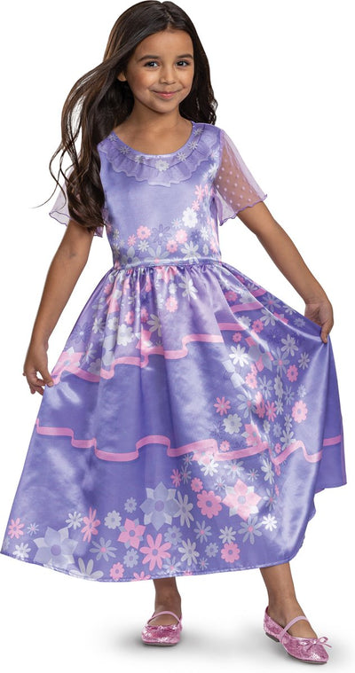 Travestimento disney - encanto, isabela madrigal basic plus, taglia xs (3-4 anni), ragazze