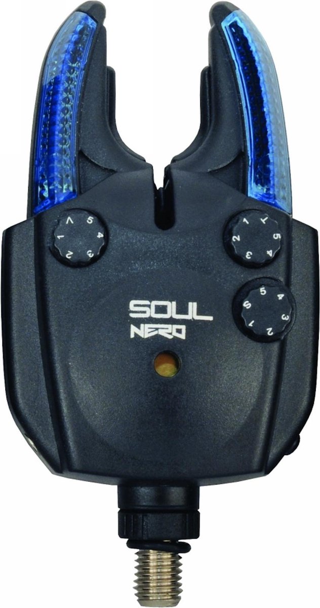 Soul nero bite alarm - compacte beetmelder met blauwe led en nachtverlichting