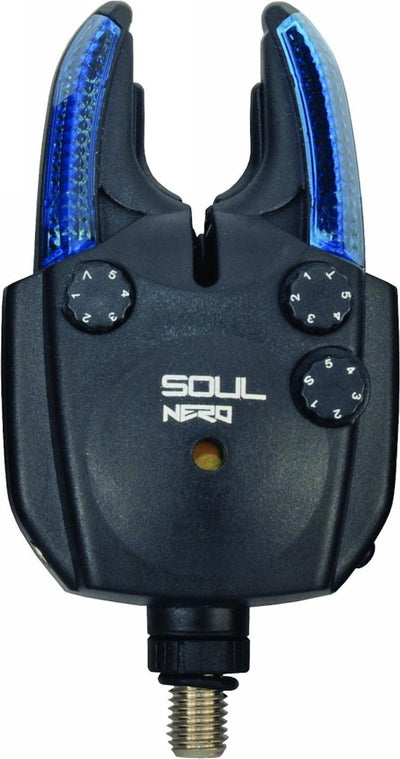 Soul nero bite alarm - compact bite alarm with blue LED and night lighting