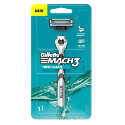 Maquinilla de afeitar gillette mach3 limpia y fresca