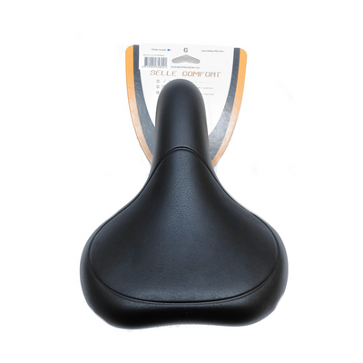 Selle Comfort Comfort Saddle E-Bike Black, sin una soga