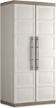 Kis keter excellence xl opbergkast hoog - 4 planken - 54x89x182cm - beige taupe
