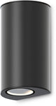 Calex monza lampada da parete da esterno – up downlight – attacco gu10 – ip54 antispruzzo – 220–240v – nero